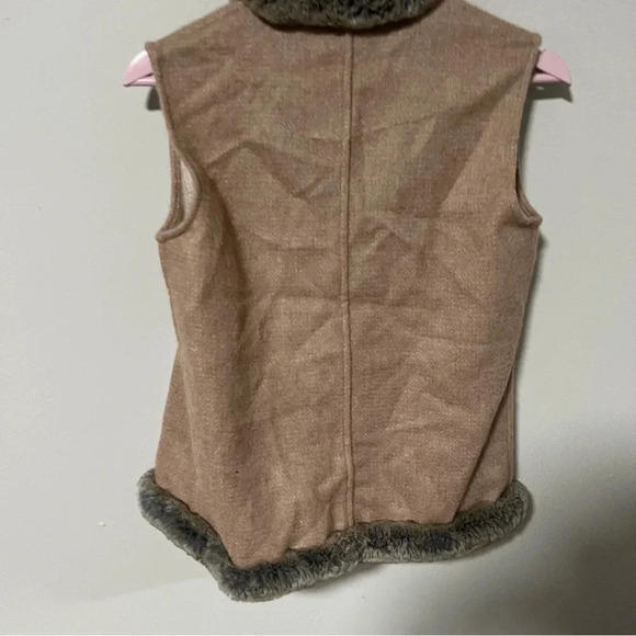 NWT J. McLaughlin Alina Cashmere Fur Trim Vest Reversible Size XS - Picture 6 of 11